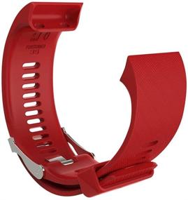 img 1 attached to 🏃 Enhance Your Garmin Forerunner 35 with KikiLuna Silicone Replacement Band - Red