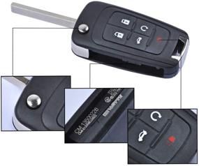 img 1 attached to MIKKUPPA Key Shell Replacement for Buick Lacrosse, Regal, Verano Key Fob Cover + Screwdriver - Compatible with OHT01060512