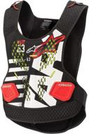 alpinestars sequence chest protector 123 black logo