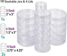 img 1 attached to Beadsmith Assortment Containers Refillable Organizers