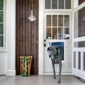 img 4 attached to 🐾 Discover the Ultimate Convenience with the Deluxe Aluminium Pet Door Super Large!