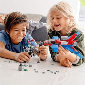 img 2 attached to LEGO супергерои Человек-паук с минифигурками и "Паучий джет