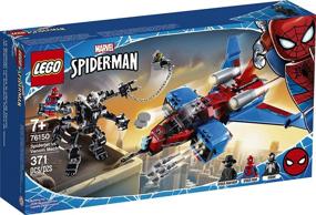 img 1 attached to LEGO супергерои Человек-паук с минифигурками и "Паучий джет