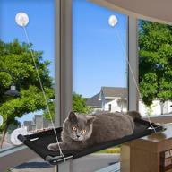 🐱 stvictory cat window perch and hammock - space saving cat bed with strong screw suction cups, soft sandwich mesh, and 55lbs weight capacity logo