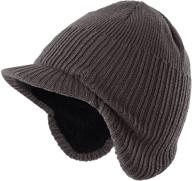 🧒 cozy toddler knitted earflaps: boys' hats & caps by home prefer logo