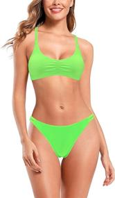 img 2 attached to 👙 SHEKINI Womens Crisscross Strappy Brazilian Swimsuits & Cover Ups: Unleash Your Style with Trendy Women's Clothing