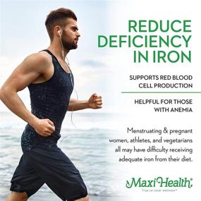 img 2 attached to 💊 Maxi Health FE 25 Iron Supplement - Gentle Ferrous Fumarate Formula - Kosher - 100 Tablets (Pack of 1)