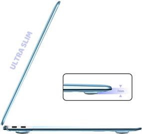 img 2 attached to B BELK MacBook Air 13 inch Case 2021 2020 2019 2018 - Clear Plastic Lightweight Hard shell Cover + Keyboard Protector + Screen Guard - MacBook Air 2020 Case, Blue