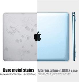 img 3 attached to B BELK MacBook Air 13 inch Case 2021 2020 2019 2018 - Clear Plastic Lightweight Hard shell Cover + Keyboard Protector + Screen Guard - MacBook Air 2020 Case, Blue