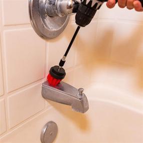 img 2 attached to 🧽 Ultimate Power Scrubbing Set: Bring It On Cleaner Drill Brush Attachment Kit - Ideal for Grout, Cars, Bathrooms, Tiles, Baseboards, Showers, and Tubs!