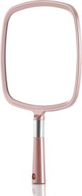 img 1 attached to 🌺 Rose Gold Miss Sweet Handheld Mirror Makeup Mirror - Enhanced SEO