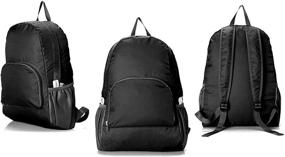 img 4 attached to PAXLamb Backpack Foldable Waterproof Black