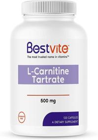 img 2 attached to 💊 L-Carnitine Tartrate 500mg per Capsule (120 Capsules) - Stearate-Free - Non GMO - Gluten-Free