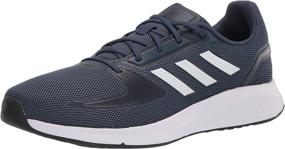 img 4 attached to 👟 Кроссовки для бега Adidas Men's Runfalcon серого и черного цвета - идеальное сочетание моды и функциональности.