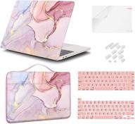 icasso glitter macbook pro 13 inch case 2020-2017: hard shell, sleeve bag, screen protector, keyboard cover & dust plug logo