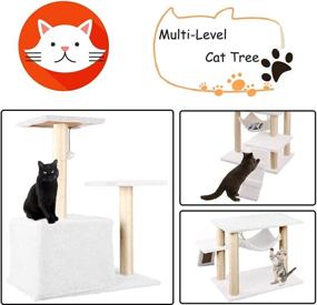 img 2 attached to 54-Inch Cat Tree Tower Condo with Multi-Level Scratching Posts, Kittens Play 🐱 House and Ball Toys – Pet Climbing Stand, Playground with Sisal-Covered Scrapers, and Hammocks