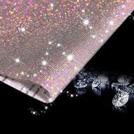 🔹 woniutch sparkling rhinestone stickers - diy craft for car/phone/laptop - crystal diamond decals (15.8" x 9.5") (ab) logo