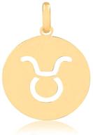 🌟 14k solid yellow gold zodiac signs medal pendant by carol jewelry - perfect for girls, teens, women, and men logo