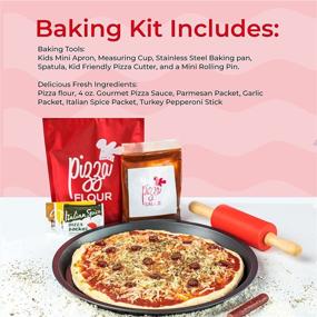 img 1 attached to 🍕 Cookie Cups Pizza Making Set - Complete Ingredients and Equipment for Home Pizza Making, Pizza Maker Kit for Kids 3 Years and Up