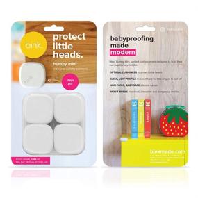 img 4 attached to 👶 Bink Baby Proofing Corner Guards: 100% Silicone x4 Pack (White) - Keep Your Little One Safe!