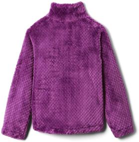 img 3 attached to 🔥 Columbia Girls' Sherpa Half Zip Sweater with Fire Side Warmth