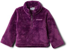 img 2 attached to 🔥 Columbia Girls' Sherpa Half Zip Sweater with Fire Side Warmth