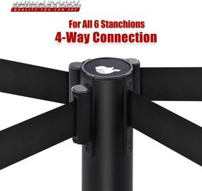 img 1 attached to 🔒 Highly Reliable Crowd Control Stanchion for Heavy-Duty Usage