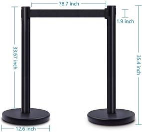 img 3 attached to 🔒 Highly Reliable Crowd Control Stanchion for Heavy-Duty Usage