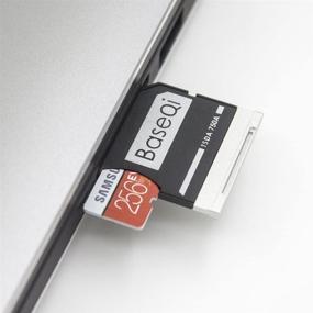 img 2 attached to 💾 Адаптер BASEQI из алюминия для microSD для Dell XPS 15 (Модель 9550) - Бесшовное расширение хранилища для версии 2016.