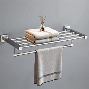 img 1 attached to YNTALL Bathroom Towel Rack Stainless