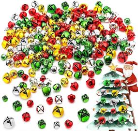 img 4 attached to Colorful Jingle Bells for Crafts: 200 Pieces in 4 Mixed Colors, Ideal for Christmas Decorations and Holiday Crafts (0.3/0.4/0.47 inch)