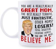 🏻 donald trump mug for mom: a great mom gift from daughter/son/husband - novelty coffee mug for mother's day/birthday/christmas 11 oz logo