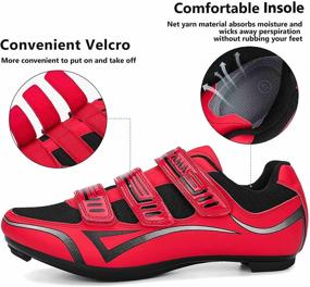 img 2 attached to 🚲 SAK1TAMA Unisex Bicycle Men's Women's Cycling Shoes: SPD Compatible Cleats for Indoor Outdoor Riding - Ideal for Peloton and Spin - Road Shoe