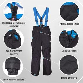 img 2 attached to Gerry Performance Pants 👖 Boys' Clothing with Detachable Suspenders