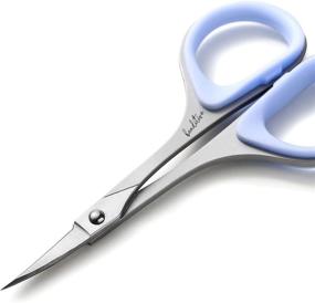 img 3 attached to 🪡 Beaditive Sewing and Embroidery Scissors Set (2 Pc.) - Curved and Straight, Precision Tips, Stainless-Steel Design, Ergonomic Rubber Handle Grip - Small, Compact DIY Use (Extra Sharp)