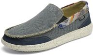 👞 men's lightweight canvas loafer shoes - casual and comfortable logo