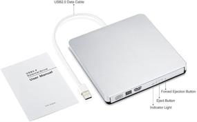 img 1 attached to 🖥️ MthsTec USB 2.0 External Slim DVD RW/CD RW Burner/Writer/Rewriter Drive - Windows 10 Compatible-Silver