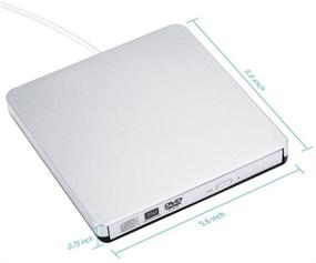 img 2 attached to 🖥️ MthsTec USB 2.0 External Slim DVD RW/CD RW Burner/Writer/Rewriter Drive - Windows 10 Compatible-Silver