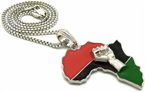 img 2 attached to 🌍 GWOOD African Africa Pendant Necklace: Stylish Boys' Jewelry with a Touch of Africa