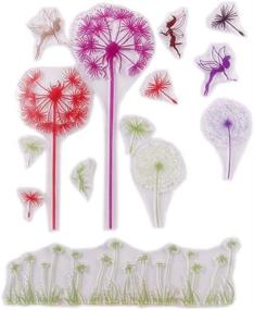 img 1 attached to Chengor MENGCORE Clear Rubber Stamp: Mulitcolor Dandelion Transparent Stamp for DIY Scrapbooking/Card Making Decoration Supplies