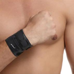 img 1 attached to HiRui Ultra Thin Compression Weightlifting Tendonitis