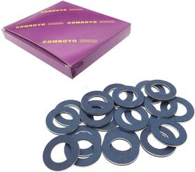 img 4 attached to High-Quality COMROYO Oil Drain Plug Gaskets: Compatible with Toyota Camry Tacoma 4Runner Sienna Highlander Land Cruiser Matrix Venza Scion Prius Tundra Avalon Corolla Rav4 Lexus 90430-12031 M12 - 20 Pieces