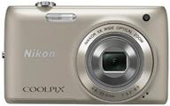nikon s4100 wide angle touch panel silver logo