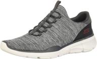 skechers equalizer emrick charcoal men's athletic shoes логотип