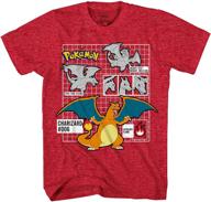 pokemon charizard short sleeve t shirt boys' clothing for tops, tees & shirts logo