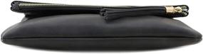 img 2 attached to 👜 Stylish Solene Foldover Wristlet Crossbody: Black Women's Handbags & Wallets