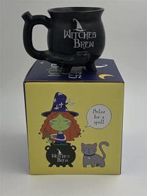 img 1 attached to 🧙 Master Mugs Fashion Craft Black 12oz Cauldron Witches Brew Mug - 1 Count (Pack of 1)