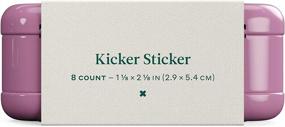 img 2 attached to 🩹 Welly Bandages - Kicker Sticker: Hydrocolloid, Adhesive Heel Blister Protection - Clear 8 ct