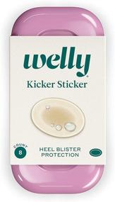 img 4 attached to 🩹 Welly Bandages - Kicker Sticker: Hydrocolloid, Adhesive Heel Blister Protection - Clear 8 ct