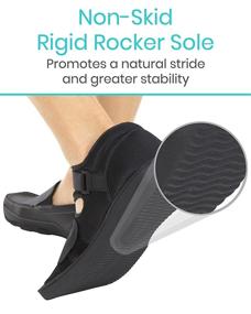 img 1 attached to 🏥 Post-Op Orthopedic Recovery Shoe - Lightweight Medical Boot for Fractured Foot, Injured Toes, Stress Fracture, Sprains - Adjustable Strap, Suitable for Left or Right Foot